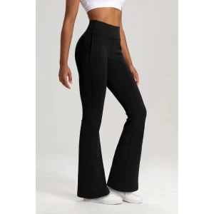 STORE freefit celana flared panjang wanita olahraga high waist bootcut dengan saku samping nyaman slimming bt017