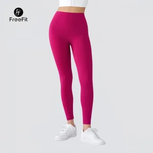STORE freefit celana rok olahraga wanita waistband v angkat pantat nyaman langsing pilates gym padel bt014