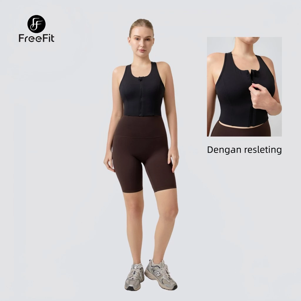 freefit tanktop bra olahraga bra wanita support dada desain leher tali gym pilates tennis vbr003 freefit tanktop bra olahraga bra wanita support dada desain leher tali gym pilates tennis vbr003