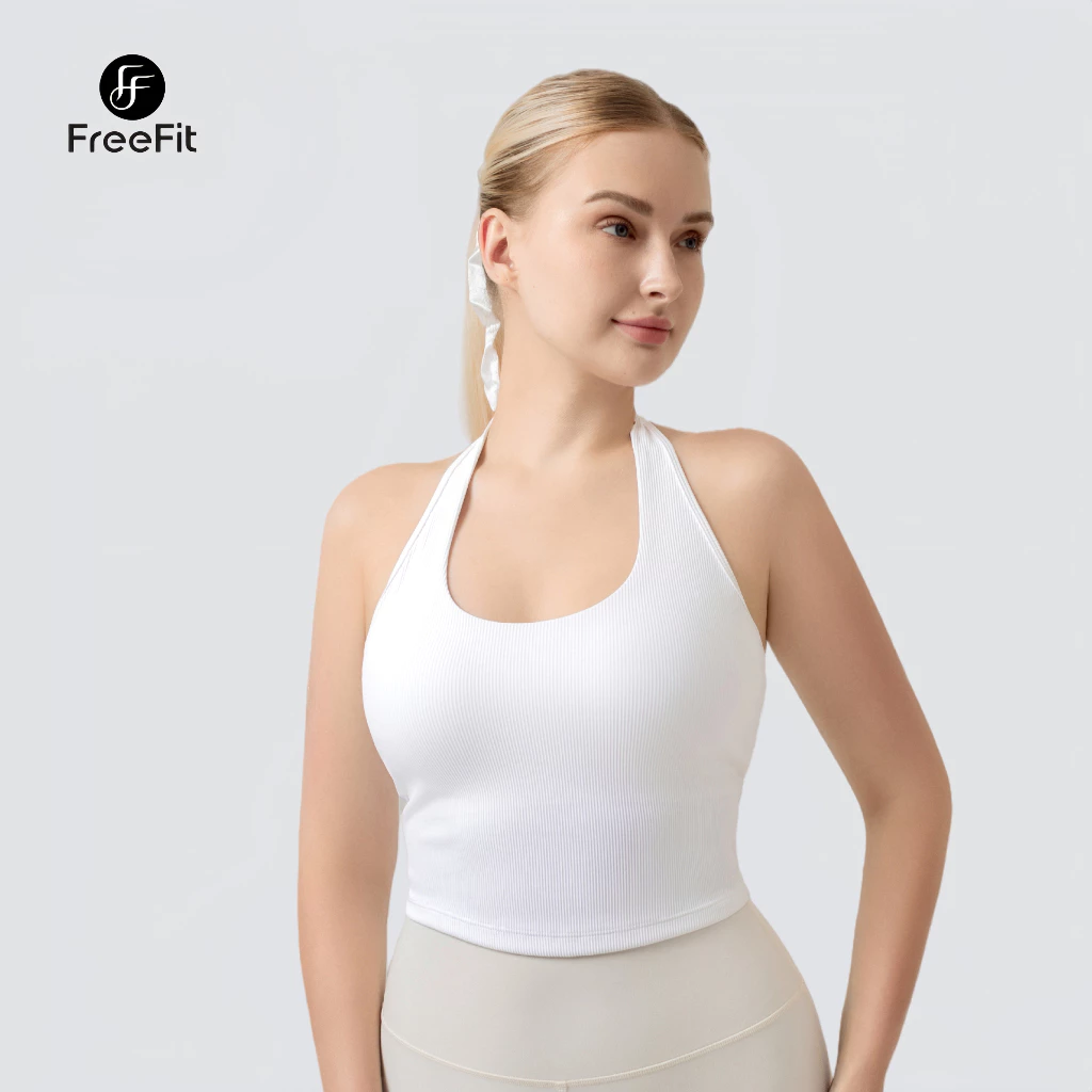 freefit tanktop bra olahraga bra wanita support dada desain leher tali gym pilates tennis vbr003 freefit tanktop bra olahraga bra wanita support dada desain leher tali gym pilates tennis vbr003