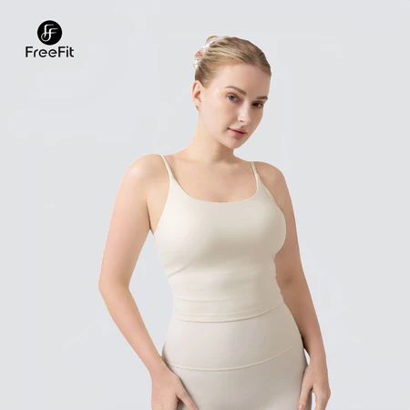 freefit atasan tank top olahraga wanita dengan bantalan dada pakaian camisole padel pilates vbr002 freefit atasan tank top olahraga wanita dengan bantalan dada pakaian camisole padel pilates vbr002