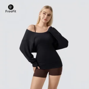 STORE freefit atasan tank top olahraga wanita dengan bantalan dada pakaian camisole padel pilates vbr002