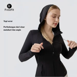 STORE freefit buttery bodysuit olahraga wanita atasan dengan bantalan bra baju set pilates yoga gym jps001